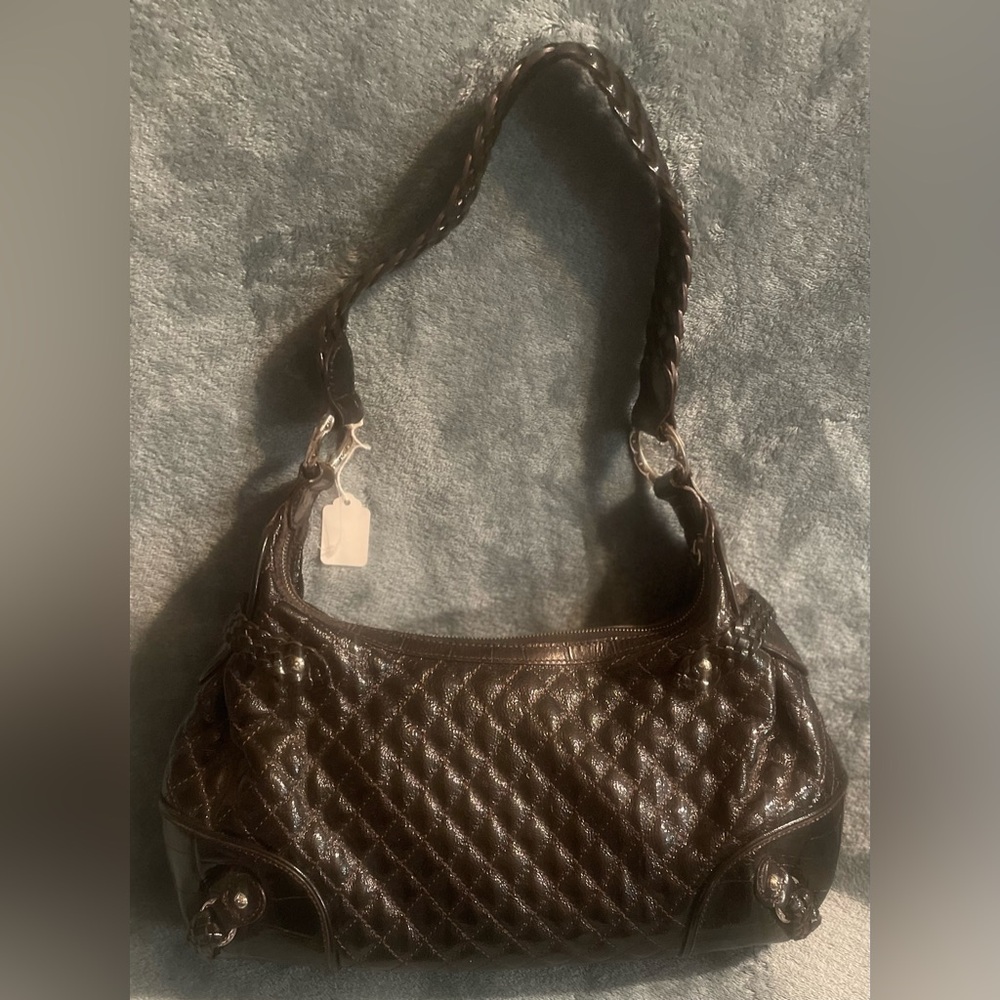Brighton Brown Quilted Shoulder Bag
